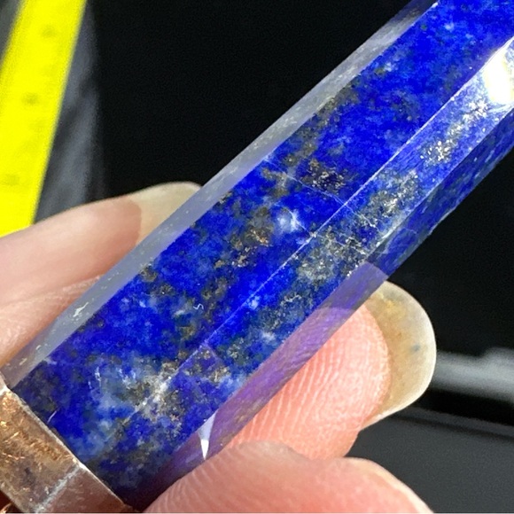 2 Inch Tall Lapis Lazuli Pendant with Sterling Silver Cap - Picture 10 of 16